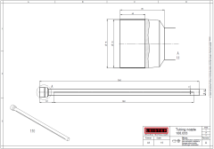 106.033 Tubular Nozzle | 61.0 × 53.1 × 0.04" | 1550 x 1350 x 1.1mm