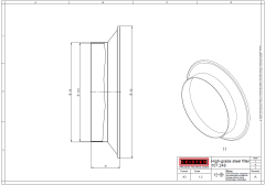 107.248 | Stainless steel filter ø 4.13 inch for HOTWIND