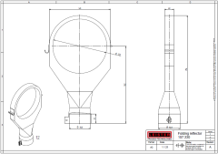 107.330 | Folding reflector (ø 2 inch) 4.92 x 0.86" | 125x22mm | Reflector