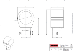 107.331 | Hinged reflector (ø 2 inch) 2.75 x 2.75" | 70x70mm | Reflector