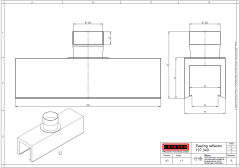 107.340 | Shell reflector (ø 2 inch) 1.77 x 9.84" | 45 x 250 mm