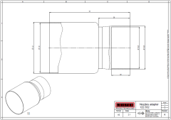 122.332 | Nozzle adaptor from ø 1.98 to ø 2.44" | 50.5mm to 62mm