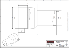 122.924 | Nozzle adaptor from ø 1.98" to ø 1.43" | 50mm to 36.5mm