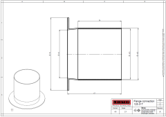 125.317 | Flange connector (ø 2.46") ø3.54"
