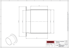 125.318 Flange Connector | 4.72" | (ø 92.5mm) ø 120mm