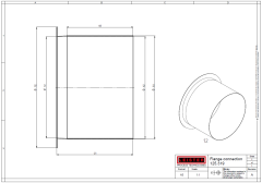 125.319 - Flange connector, push-fit LHS 91