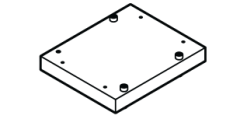 143.436 - Adapter plate LHS 41 instead LE 3300